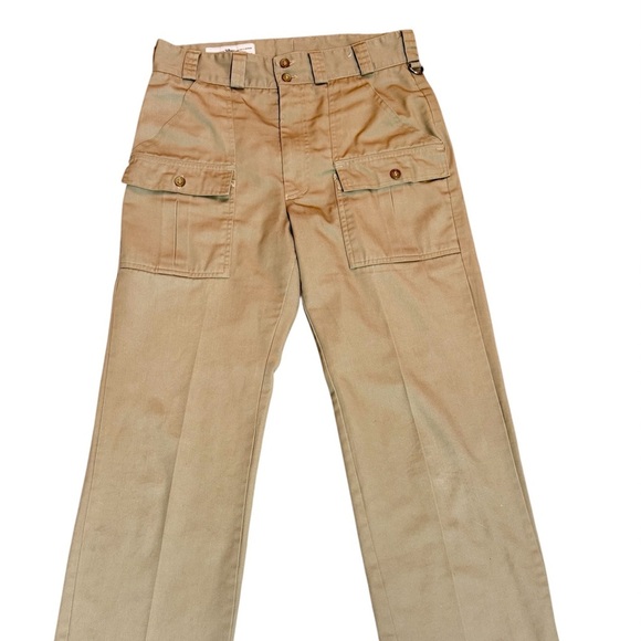 Made in Canada Tilley Endurables Tan Cargo Pants. Perfect condition 90s 80s. - Picture 7 of 8